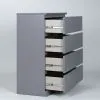 S01064 Варма 4 комод 80х100х40, серый
