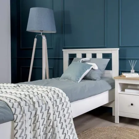 2.08.04.050.1 САГА кровать одинарная 90х200 белая