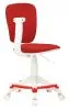 Кресло детское Бюрократ CH-W204/F красный 26-22 крестов. пластик подст.для ног пластик белый