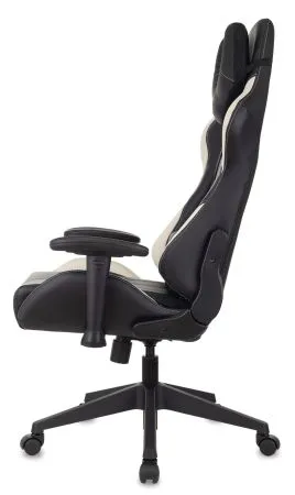 Кресло игровое Zombie VIKING 5 AERO черный/белый экокожа с подголов. крестов. пластик