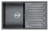 8002, ЧЁРНЫЙ, кухонная мойка, кварц