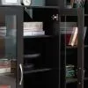 Тумба СИРИУС с двумя стеклянными дверьми, цвет Дуб Венге