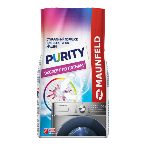 Стиральный порошок  Maunfeld Purity Эксперт по пятнам Automat 9000г MWP9000BM