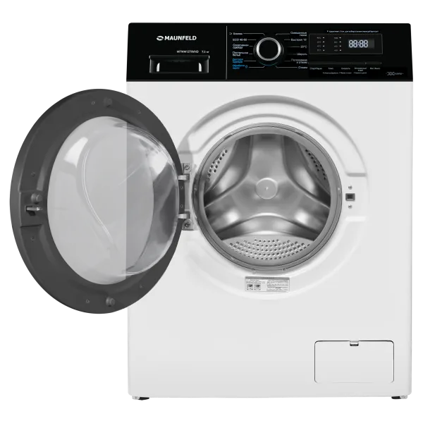 Стиральная машина c инвертором и паром MAUNFELD MFWM127IWHD Белый