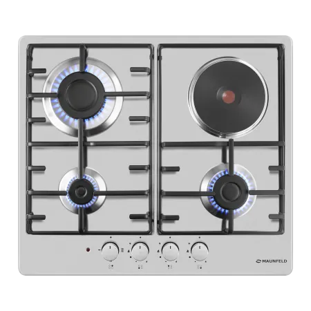 Комбинированная варочная панель MAUNFELD EEHS.64.3CS/KG Нержавеющая сталь