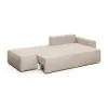 КОРСО Диван угловой с банкеткой, бежевый