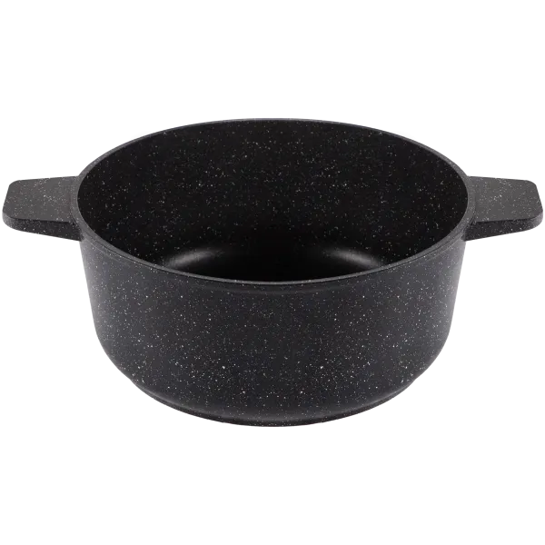 Кастрюля MAUNFELD GALAXITE MF24GLX01CR из литого алюминия со стеклянной крышкой, 24 см, 4 л Мраморный