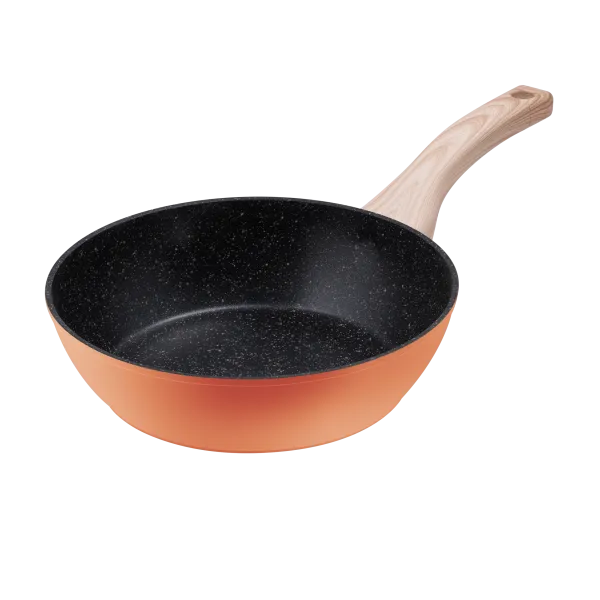 Сковорода глубокая MAUNFELD MARTA MDP24FA06CL из кованого алюминия, 24 см Коралловый