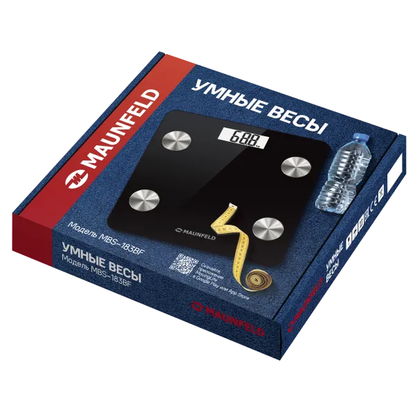 Умные весы MAUNFELD MBS-183B Серебристый