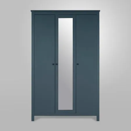 2.08.01.040.6 САГА шкаф 3 двери с зеркалом темно-бирюзовый