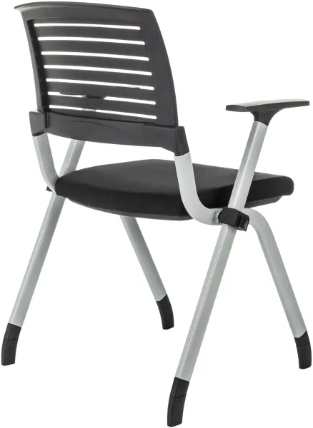 Стул Бюрократ X-Click черный на ножках металл серый