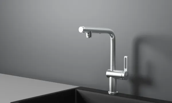 GR-8169, НЕРЖ, СМЕСИТЕЛЬ КУХОННЫЙ С ВЫДВИЖНЫМ ИЗЛИВОМ