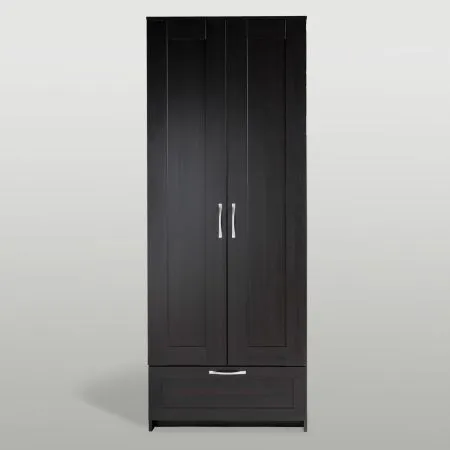 2.02.01.470.5 СИРИУС шкаф 2 двери и 1 ящик 78х59х220 Дуб Венге RU