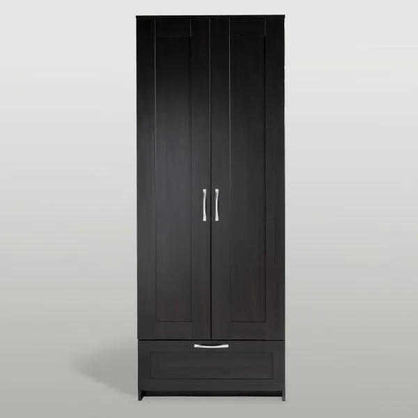 2.02.01.470.5 СИРИУС шкаф 2 двери и 1 ящик 78х59х220 Дуб Венге RU