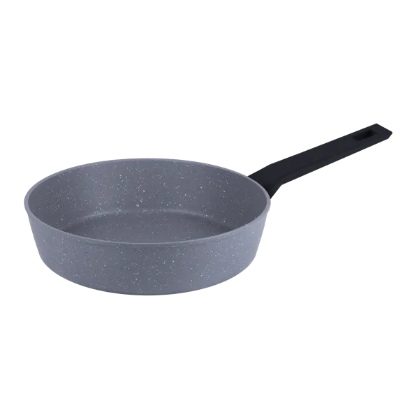Сковорода глубокая FILIGRANA SAGA FG24SGA01DF из кованого алюминия, 24 см Серый