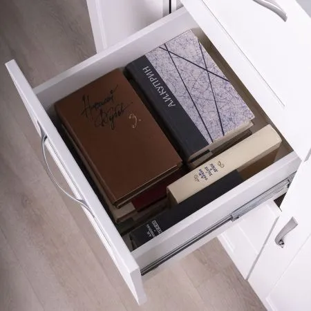 2.02.03.350.1 СИРИУС тумба 2 двери и 4 ящика 117х123 белая RU