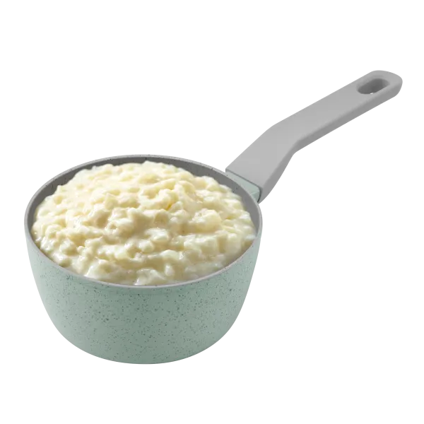 Ковш MAUNFELD HELGA MSP14FA05FS из кованого алюминия со стеклянной крышкой, 16 см, 1,4 л. Фисташковый