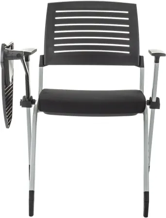 Стул Бюрократ X-Click-PP черный со столиком на ножках металл серый