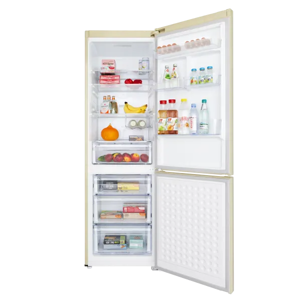 Холодильник-морозильник MAUNFELD MFF195NF Бежевый