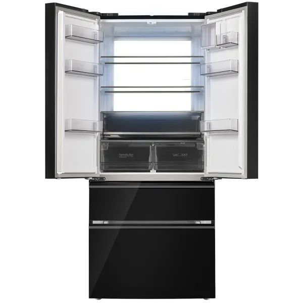 Холодильник с инвертором MAUNFELD MFF190NFD01 Черный