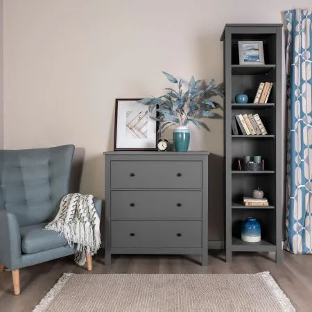 2.08.02.020.4 САГА комод 3 ящика серый