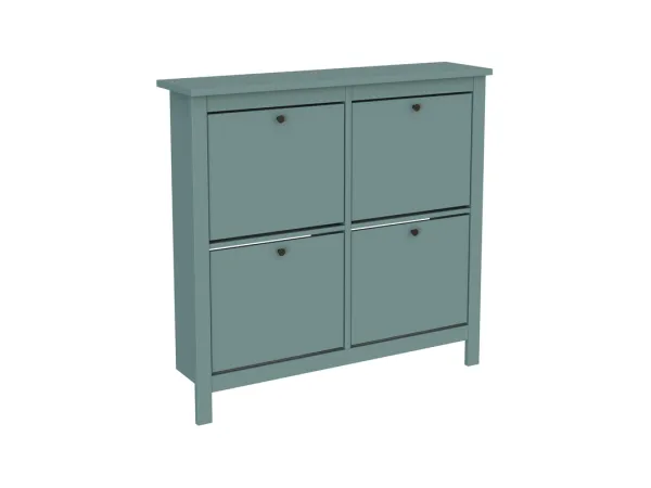 2.08.10.180.6 САГА тумба для обуви 113х108 темно-бирюзовая