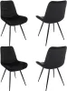 Стул для дома Бюрократ CH-K2_4 комплект 4шт черный Holland 75 металл черный на ножках (CH-K2_1/HL75_4)