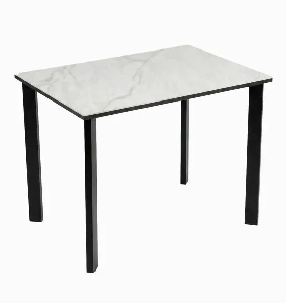 Стол DikLine SKT90 Керамика YB8020125BG ONYX/подстолье черное/опоры черные