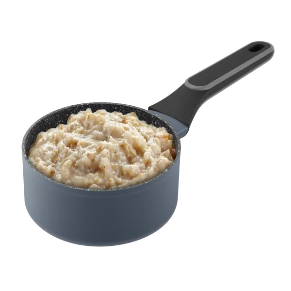 Ковш MAUNFELD FRIDA MSP15FA02DG из кованого алюминия со стеклянной крышкой, 16 см, 1,5 л. Графитовый