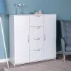 2.02.03.350.1 СИРИУС тумба 2 двери и 4 ящика 117х123 белая RU