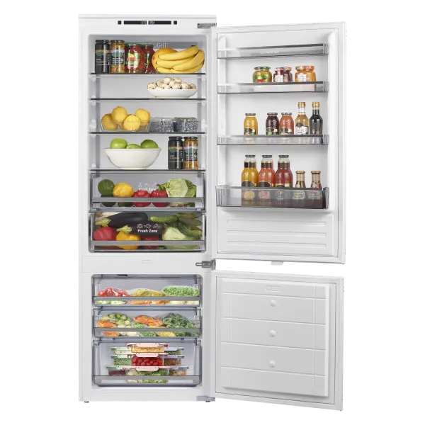 Встраиваемый холодильник NO FROST с инвертором MAUNFELD MBF193NFW1GR Inverter Нержавеющая сталь