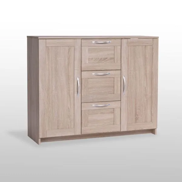 2.02.03.340.3 СИРИУС тумба 2 двери и 3 ящика 117х95 сонома RU