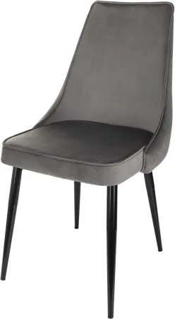 Стул для дома Бюрократ CH-K4_2 комплект 2шт т.серый Holland 18 металл черный на ножках (CH-K4_1/HL18_2)