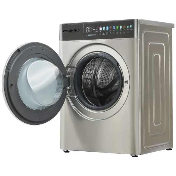 Стиральная машина c сушкой, инвертором и автодозированием MAUNFELD MFWD14116 Нержавеющая сталь