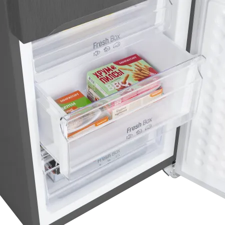 Холодильник-морозильник MAUNFELD MFF187NF Темная нержавеющая сталь