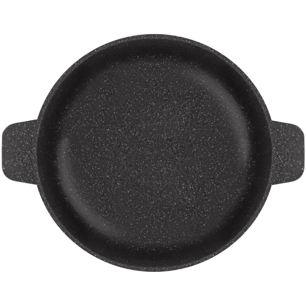 Кастрюля MAUNFELD GALAXITE MF24GLX01CR из литого алюминия со стеклянной крышкой, 24 см, 4 л Мраморный