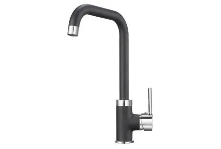 0041, ЧЁРНЫЙ, СМЕСИТЕЛЬ КУХОННЫЙ