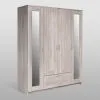 2.02.01.042.3 СИРИУС шкаф комбинированный "4 двери и 1 ящик сонома RU (с 2 зеркалами)"