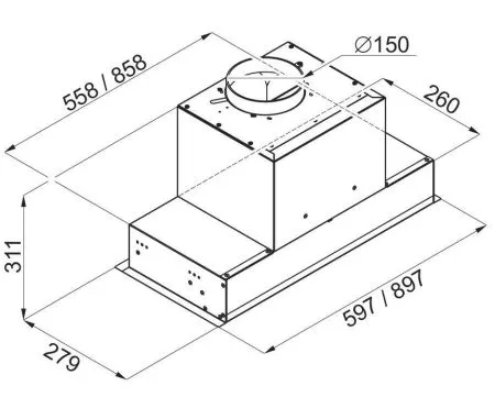 Кухонная вытяжка MAUNFELD Fantasy 60 Белый