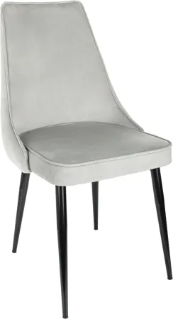 Стул для дома Бюрократ CH-K4_2 комплект 2шт св.серый Holland 09 металл черный на ножках (CH-K4_1/HL09_2)