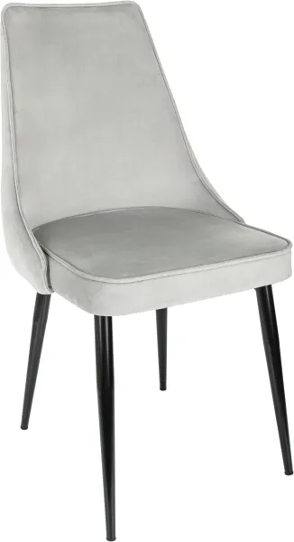 Стул для дома Бюрократ CH-K4_2 комплект 2шт св.серый Holland 09 металл черный на ножках (CH-K4_1/HL09_2)