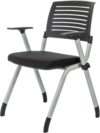 Стул Бюрократ X-Click черный на ножках металл серый