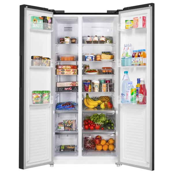 Холодильник с инвертором MAUNFELD MFF177NF Slim Inverter Черный