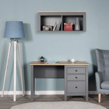 2.08.06.160.15 САГА стол письменный 120х56 серый/ясень