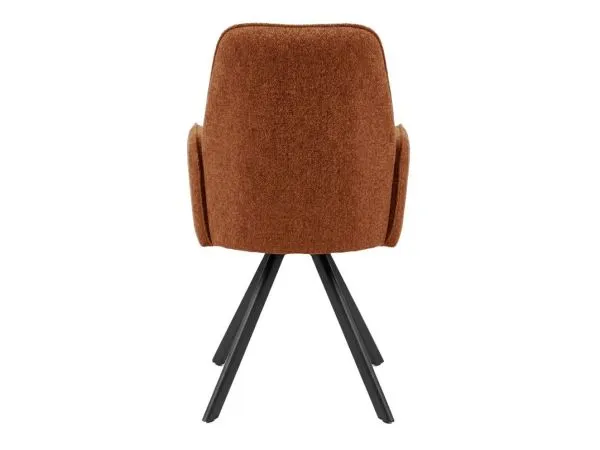 Стул DikLine 293 поворотный BL07 терракотовый, ножки черные