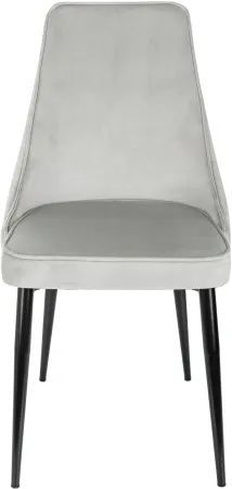 Стул для дома Бюрократ CH-K4_2 комплект 2шт св.серый Holland 09 металл черный на ножках (CH-K4_1/HL09_2)