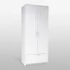 2.02.01.020.1 СИРИУС шкаф комбинированный "2 двери и 1 ящик белый RU"