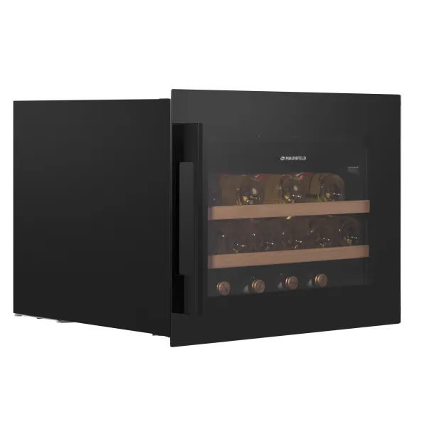 Винный шкаф встраиваемый MAUNFELD MBWC-62S28 Черный