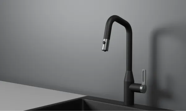 GR-8171, ТУРМАЛИН, СМЕСИТЕЛЬ КУХОННЫЙ С ВЫДВИЖНЫМ ИЗЛИВОМ