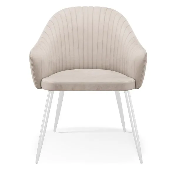 Стул DikLine 440М C103 крем, ножки белые
